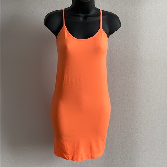 Neon Orange Bodycon - Picture 1 of 3